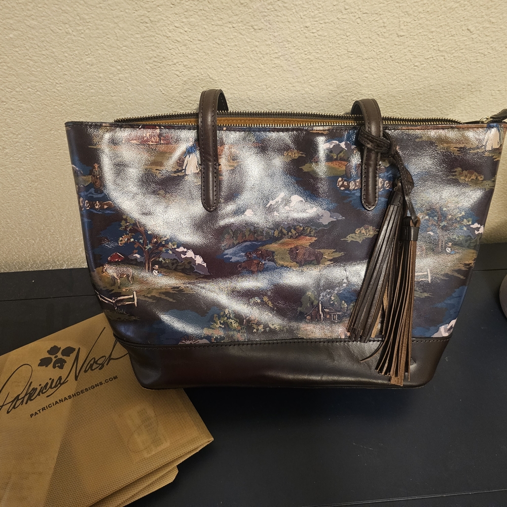 Patricia Nash Prairie Sky Tote Montana Collection
